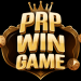 Golden PRP Win Game logo with a crown on top, bold three-layer text reading PRP, WIN, and GAME, surrounded by dice and a decorative gold frame on a transparent background